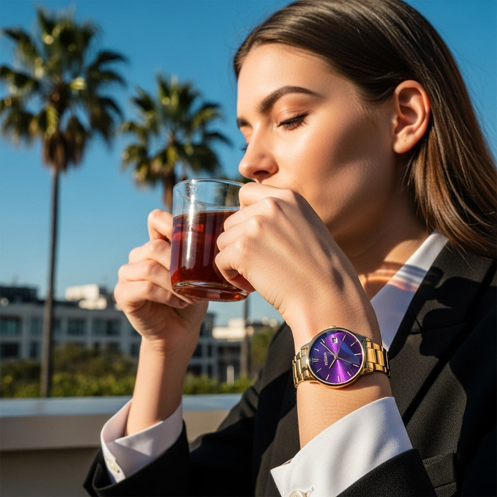 Reloj Metalico marca SENO