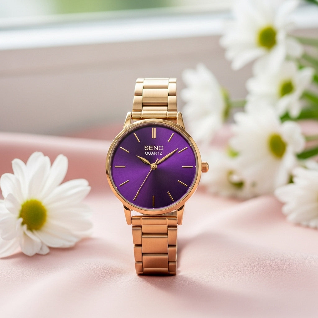 Reloj Metalico marca SENO